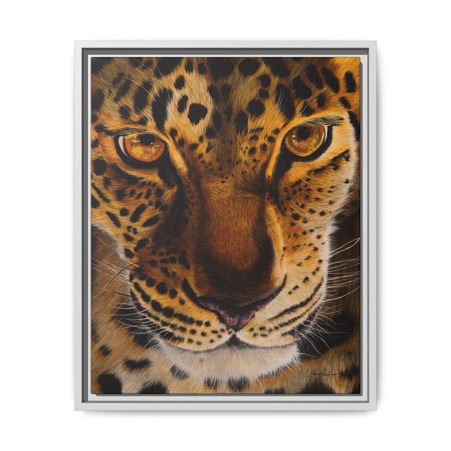 Windows to the Soul, Framed Leopard Canvas Art
