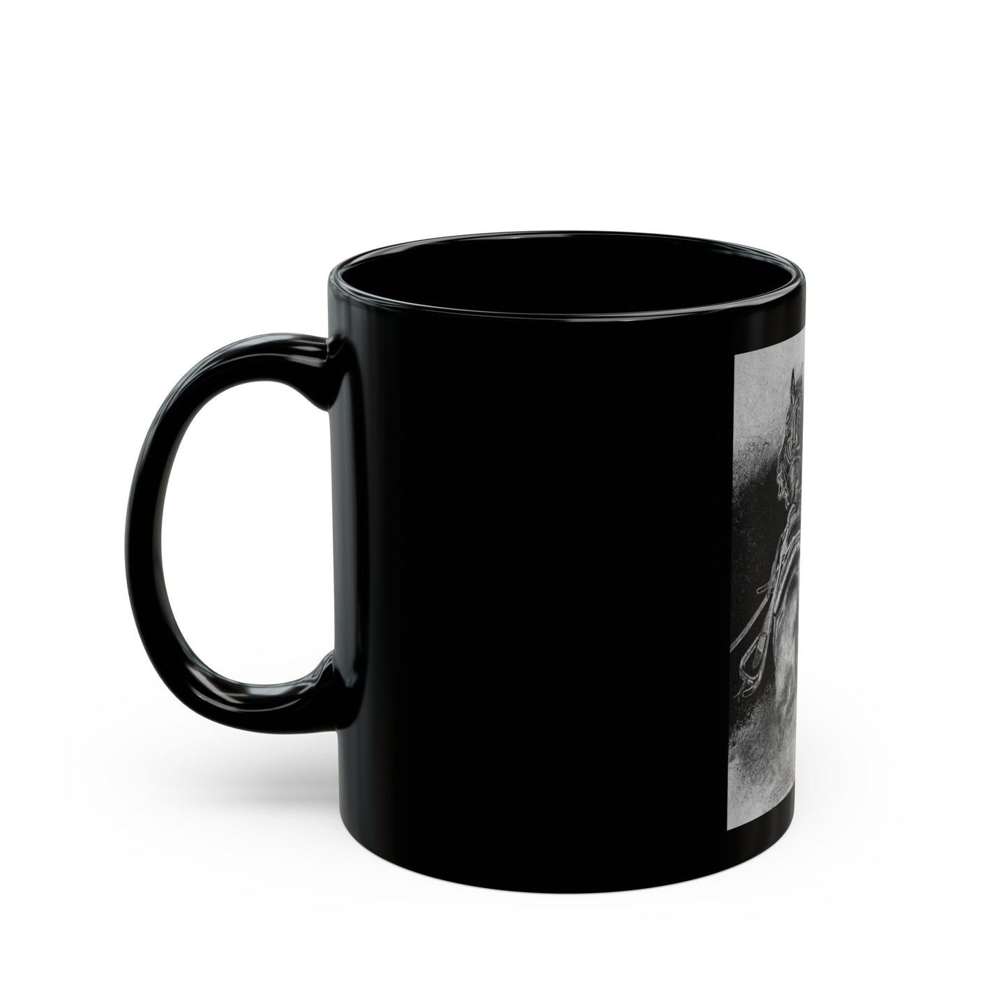 The Dismount. Steer Roper Black Mug