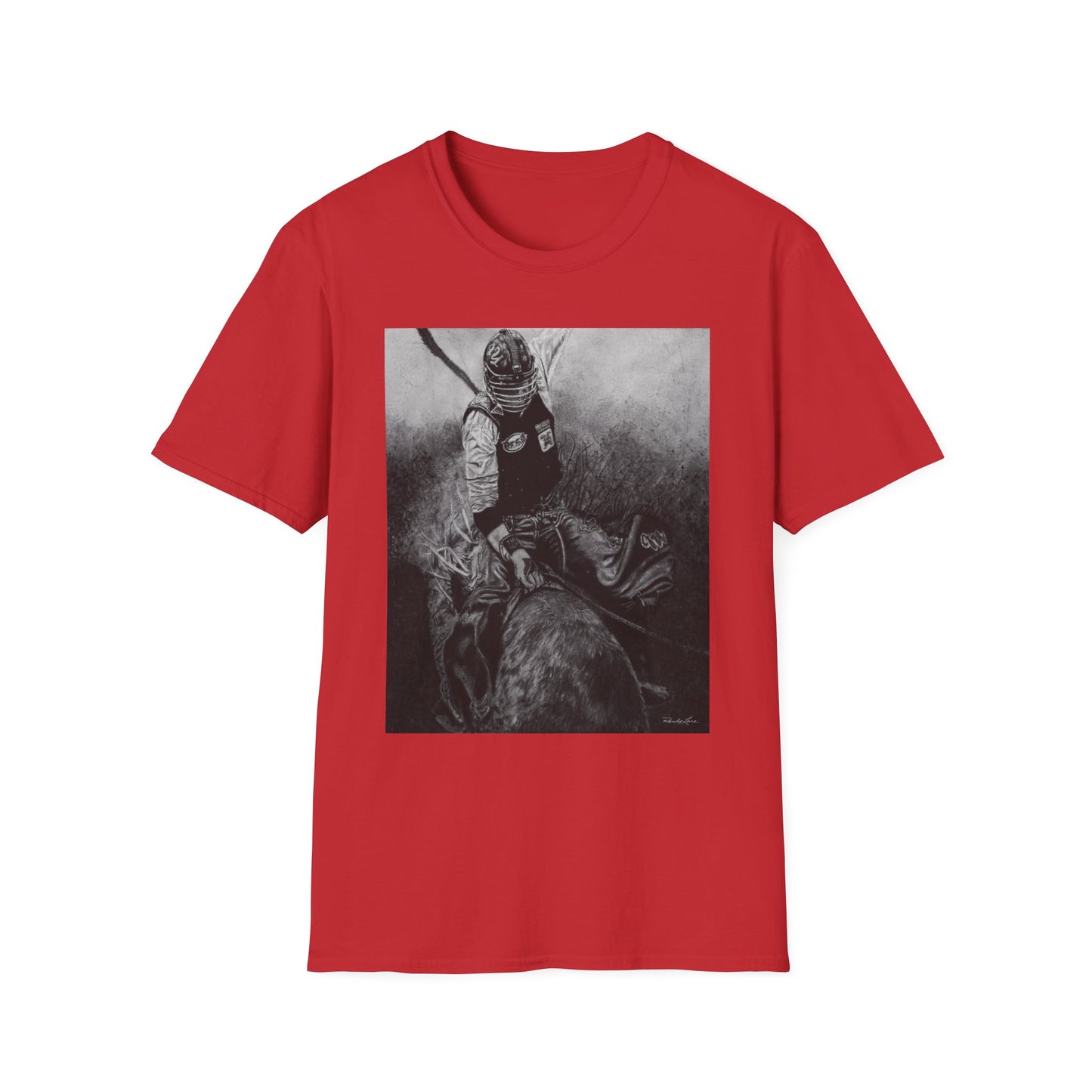 Gettin Frosty. Bull Rider Graphic Tee, Soft Style Casual Shirt