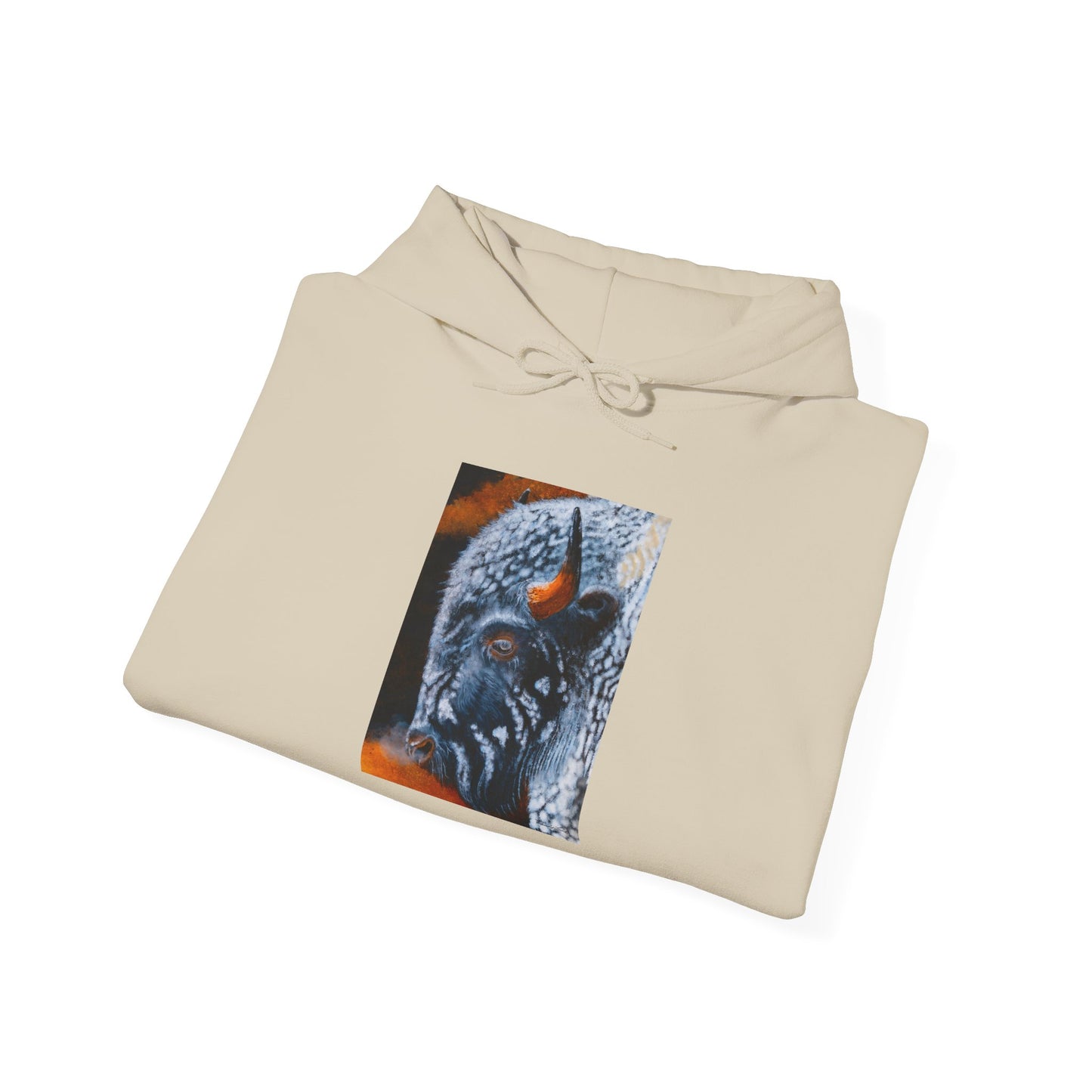 Storm Bison, Unisex Hooded Sweatshirt