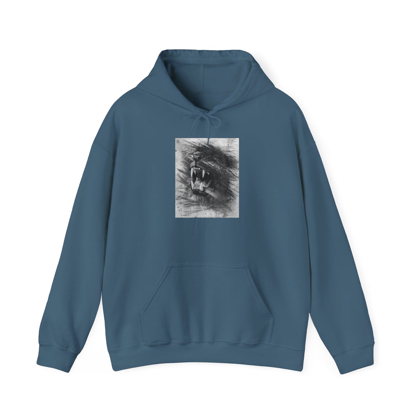 Let the Lion Roar, Lion Graphic Hoodie, Unisex Heavy Blend Hooded Sweatshirt