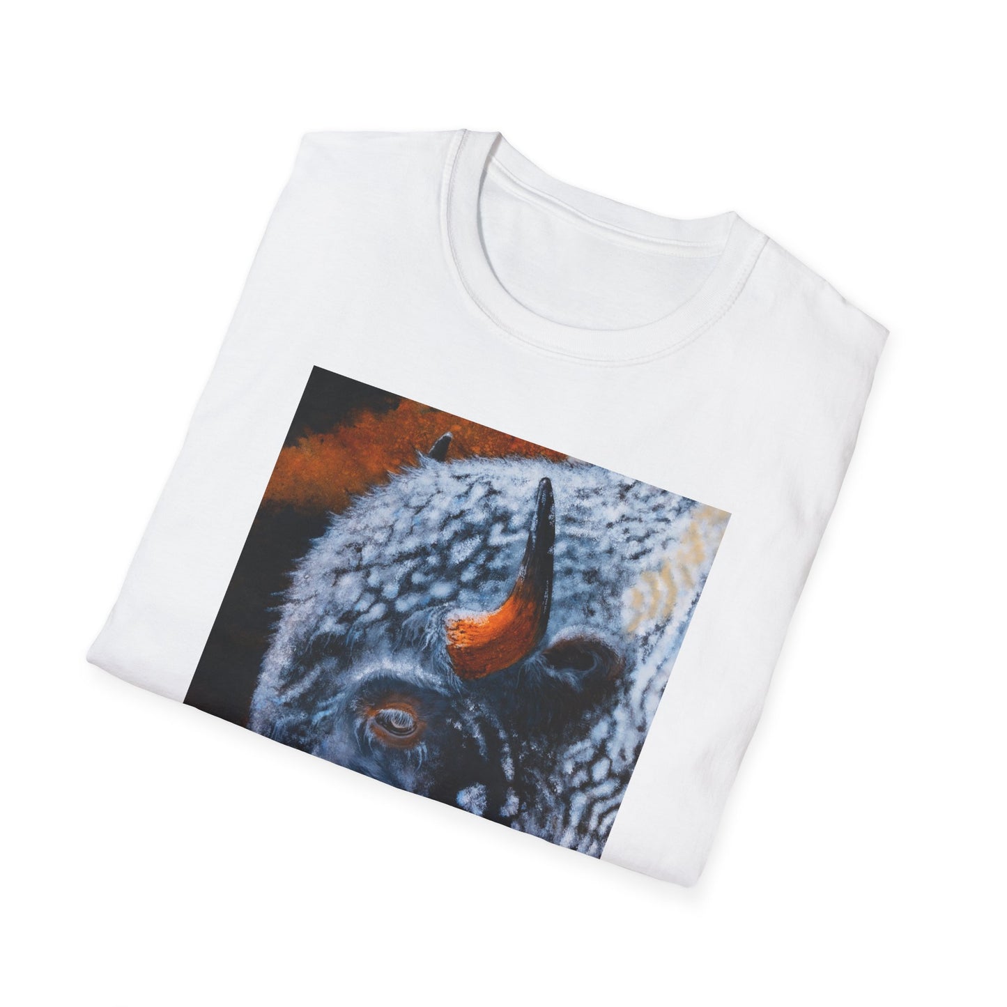 Storm Bison, Unisex Softstyle T-Shirt