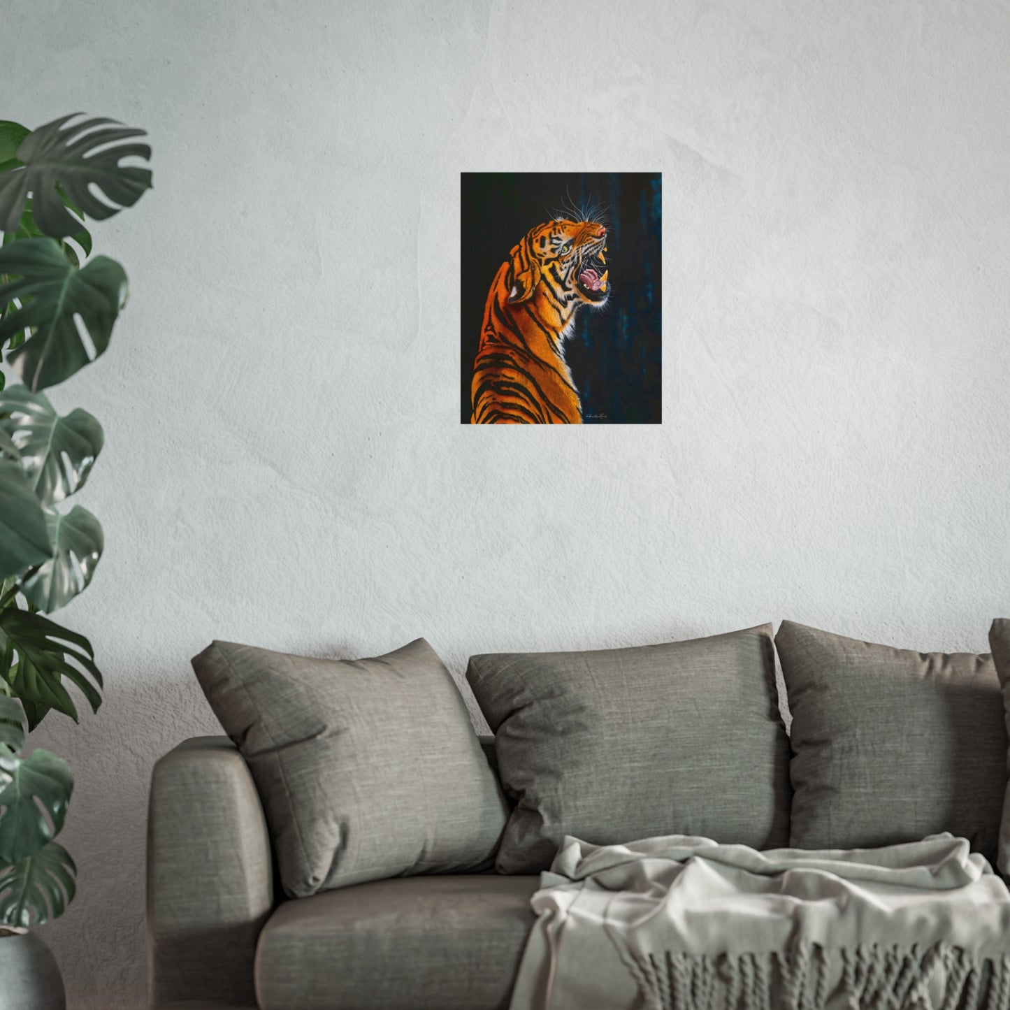 Beautifully Bold, Roaring Tiger Fine Art Print