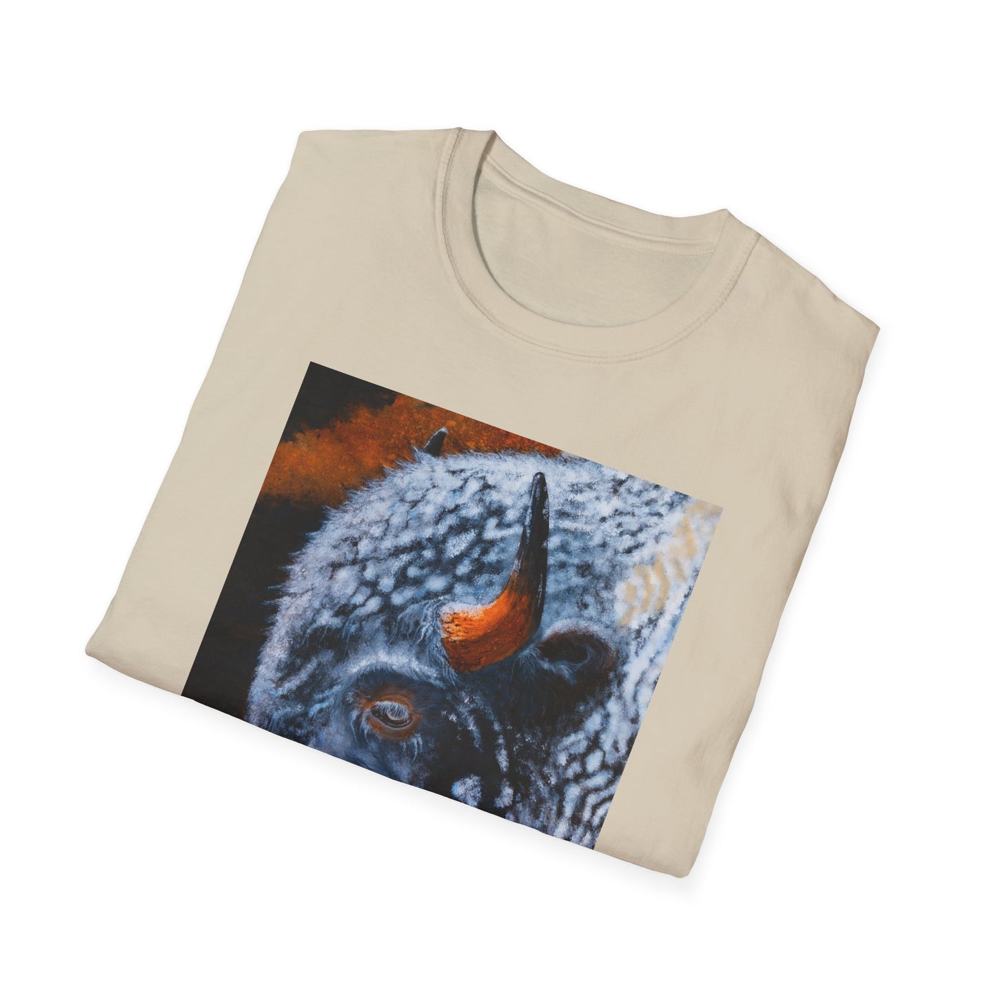 Storm Bison, Unisex Softstyle T-Shirt