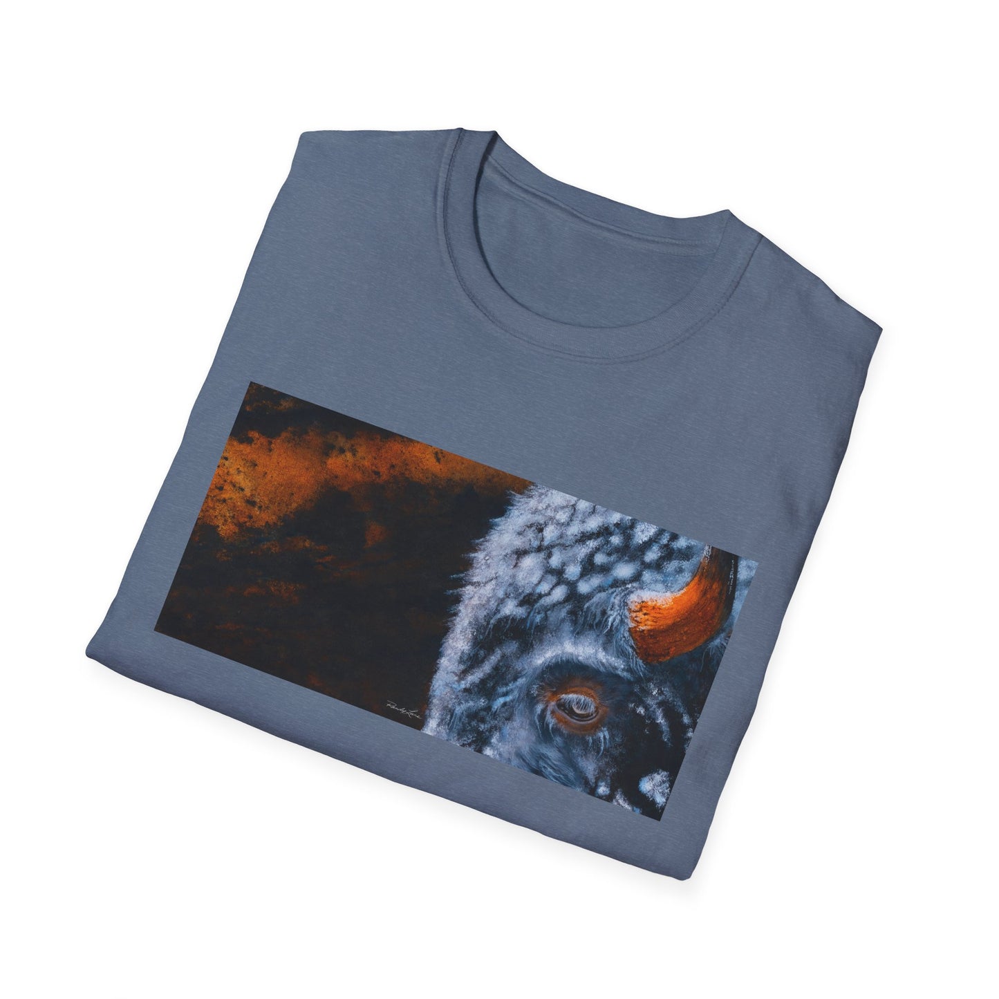 Storm Bison, Unisex Softstyle T-Shirt