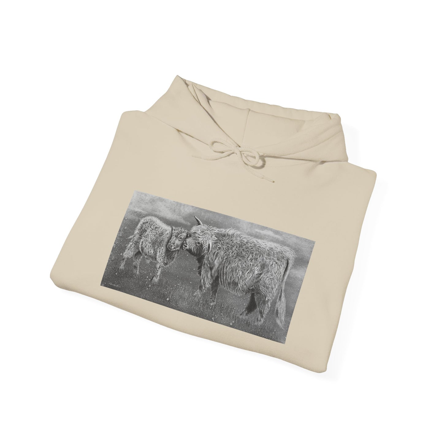 Highland Love, Hoodie, Cozy Unisex Sweatshirt