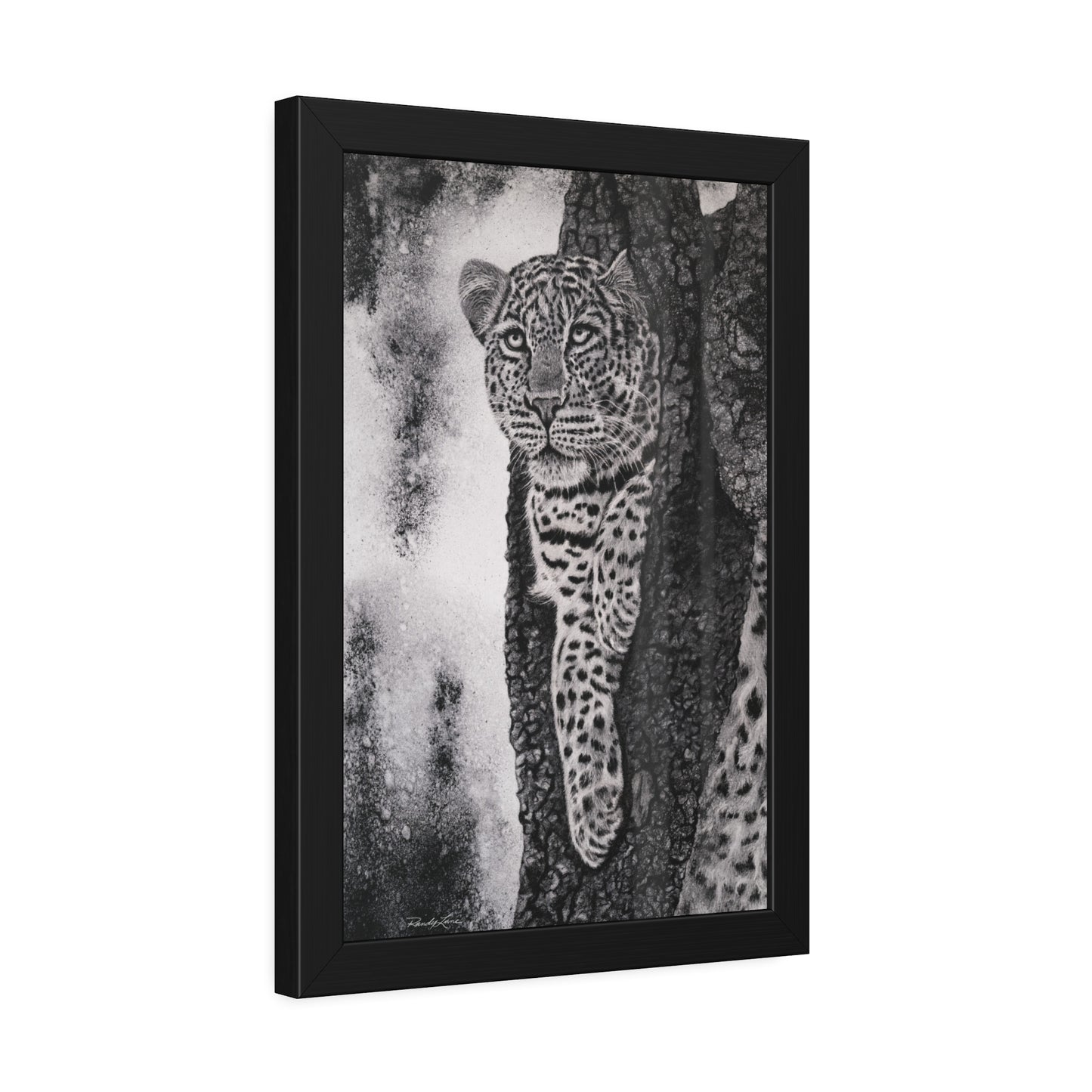 Tree Hugger,  Leopard Framed Fine Art Print