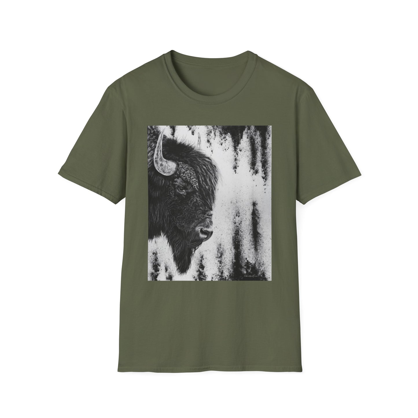 Pride, Bison Graphic Tee, Unisex Softstyle T-Shirt