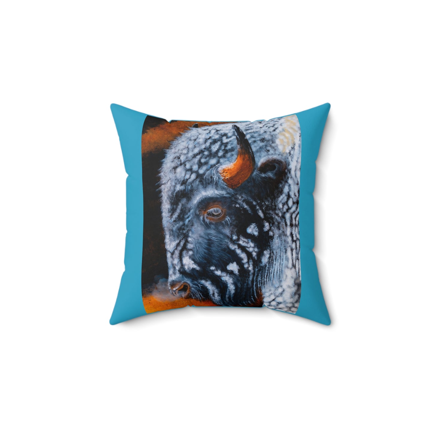 Storm Bison, Decorative Pillow