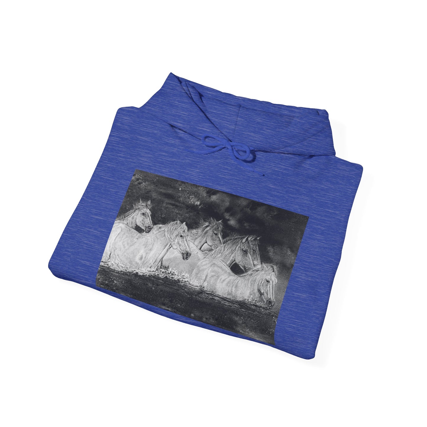 Night Swim, Horse Unisex Hooded Sweatshirt