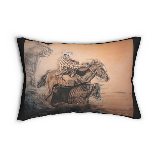 Get Some. Bulldogging Lumbar Pillow