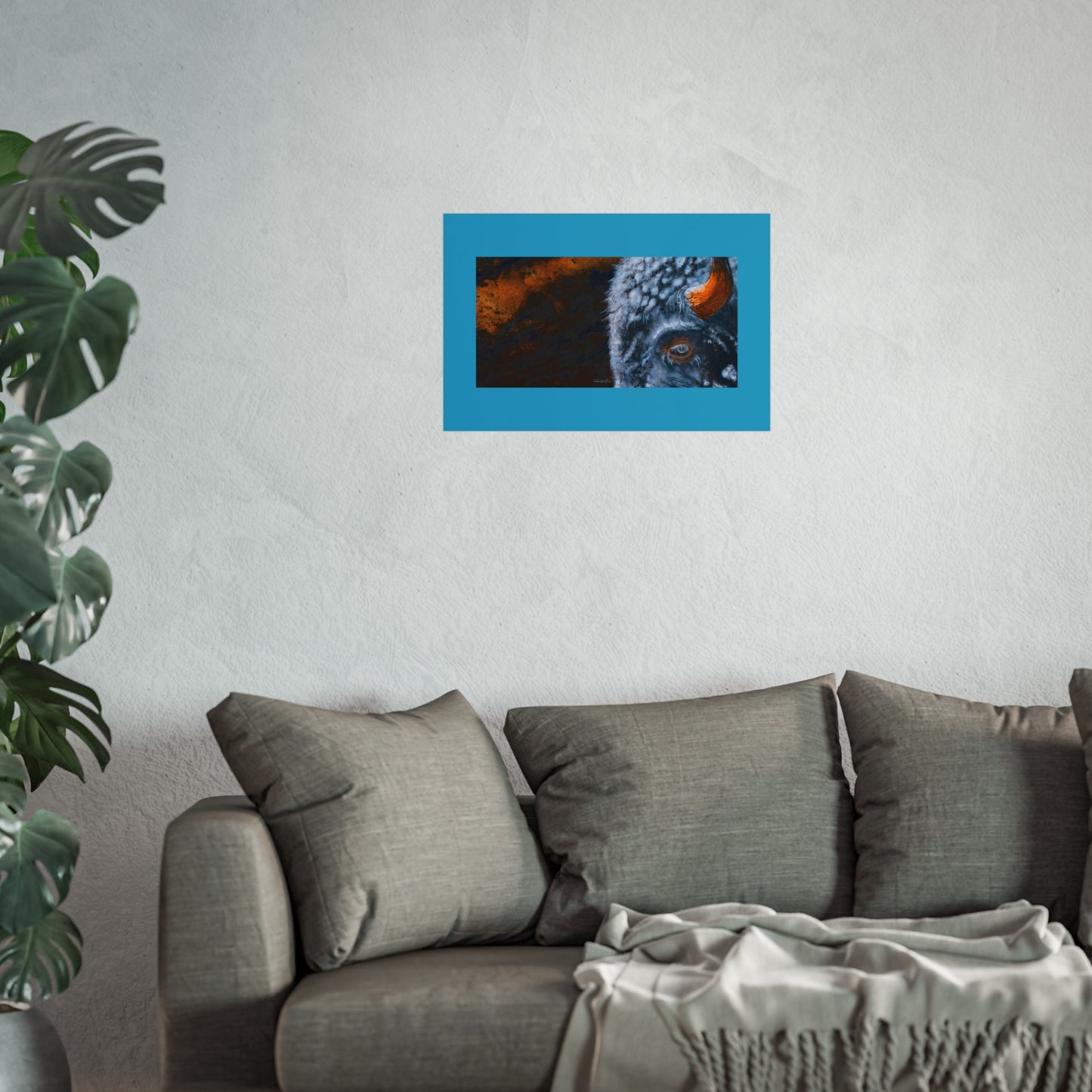 Storm Bison, Fine Art Print