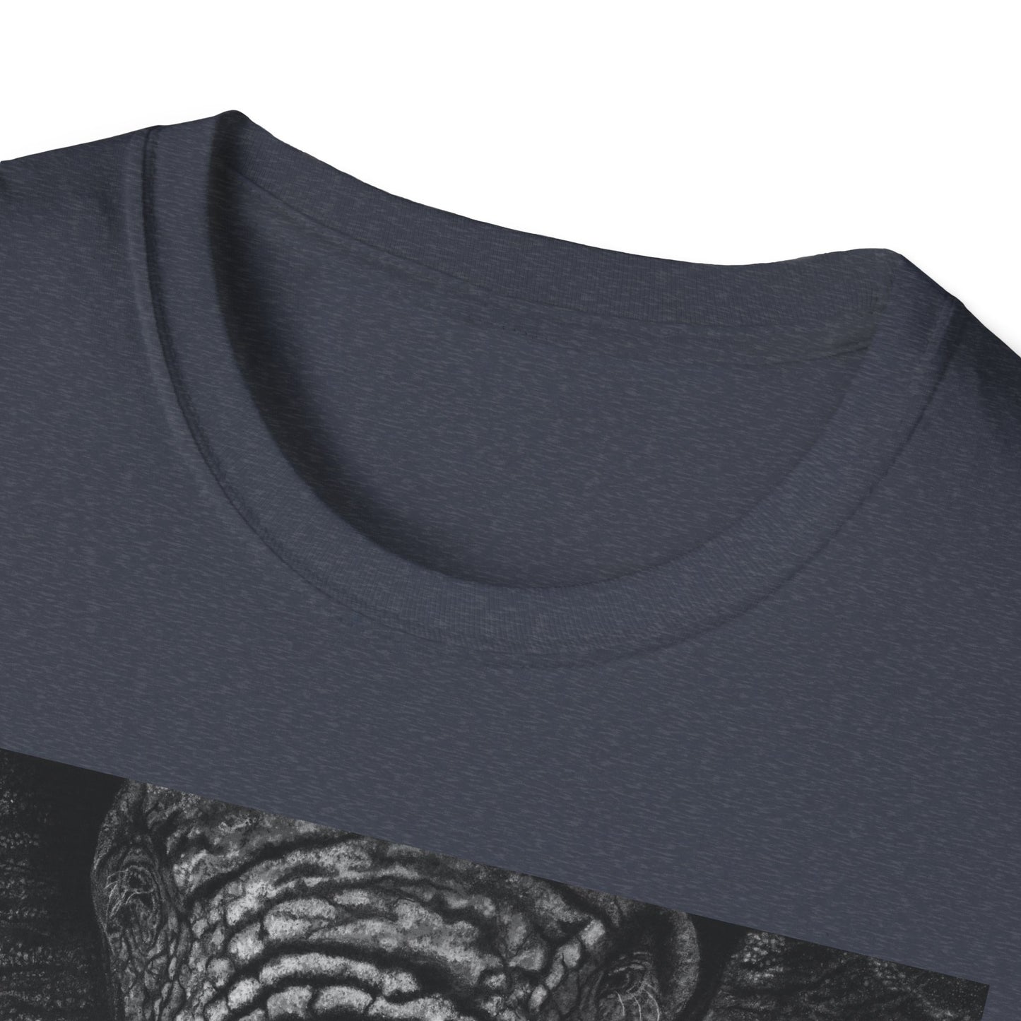 Ebony and Ivory, Elephant Graphic Unisex Softstyle T-Shirt