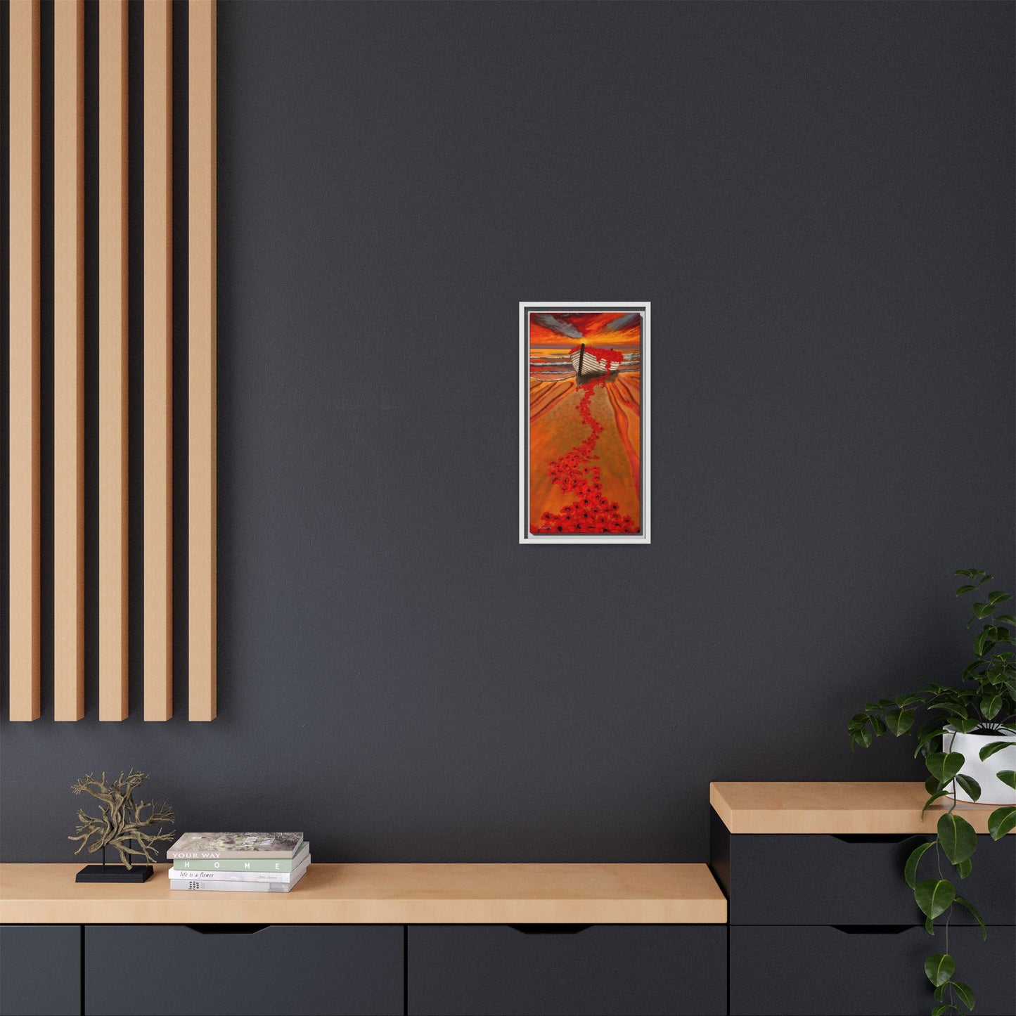 Grace Garden, Vibrant Framed Canvas Art