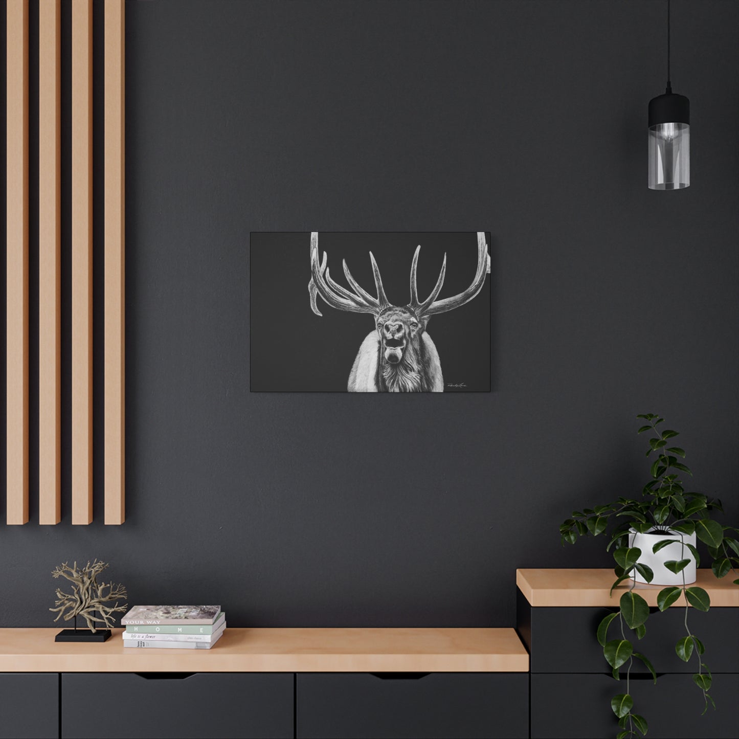 Heavy is the Crown, Matte Canvas Elk, Stretched, 1.25"
