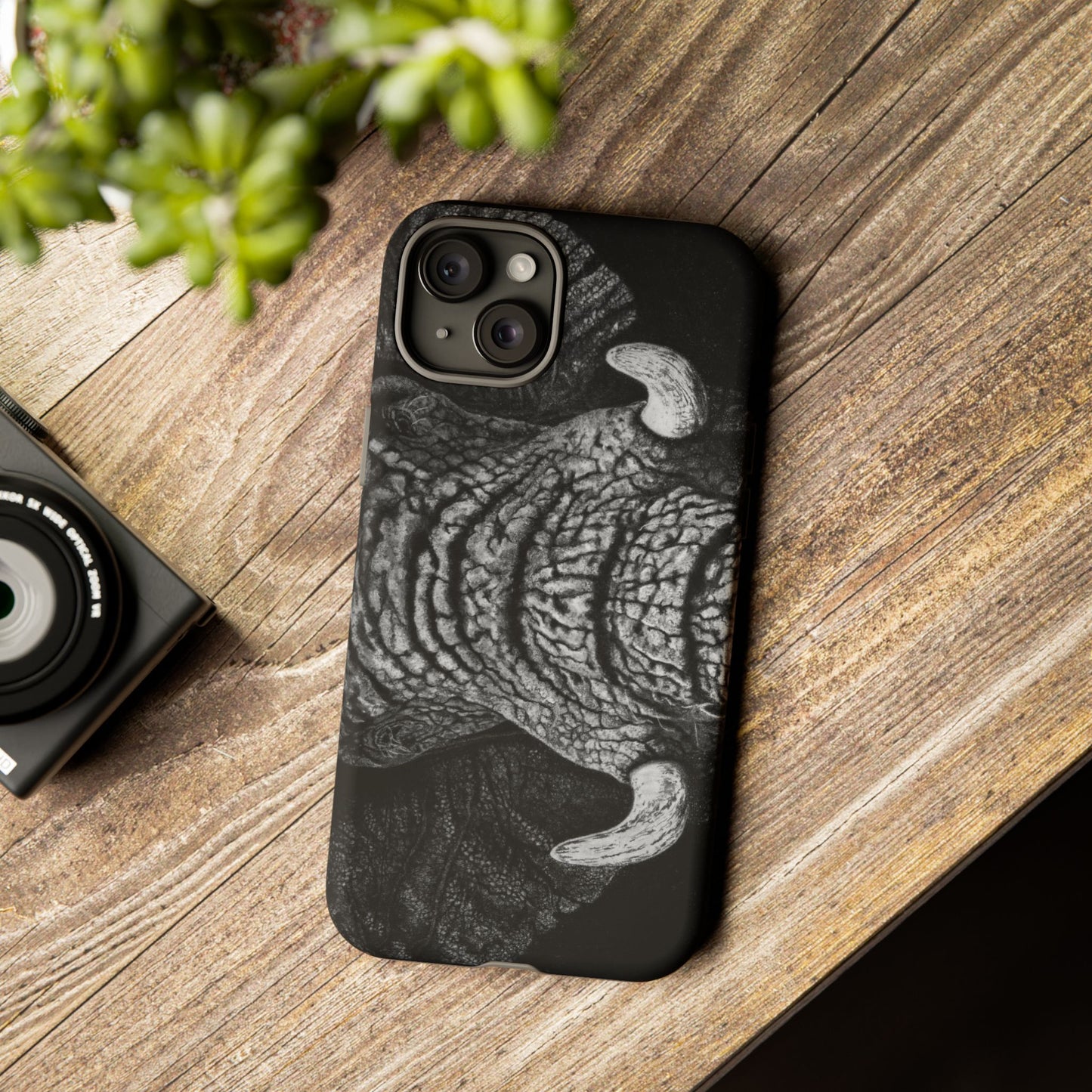 Ebony and Ivory, Elephant Phone Case, Tough Cases