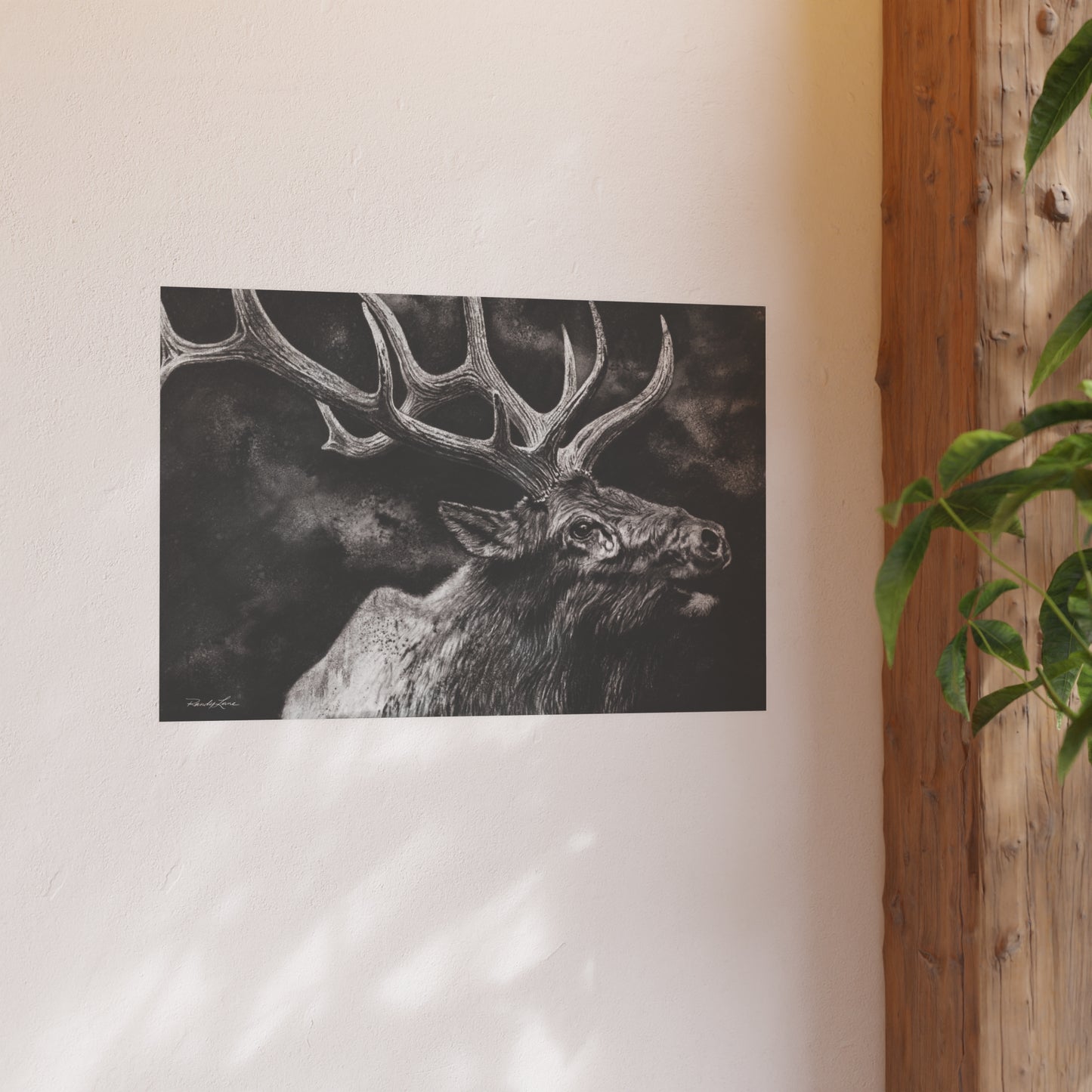 Gladiator, Bull Elk Portrait Fine Art Print (Satin or Archival Matte)