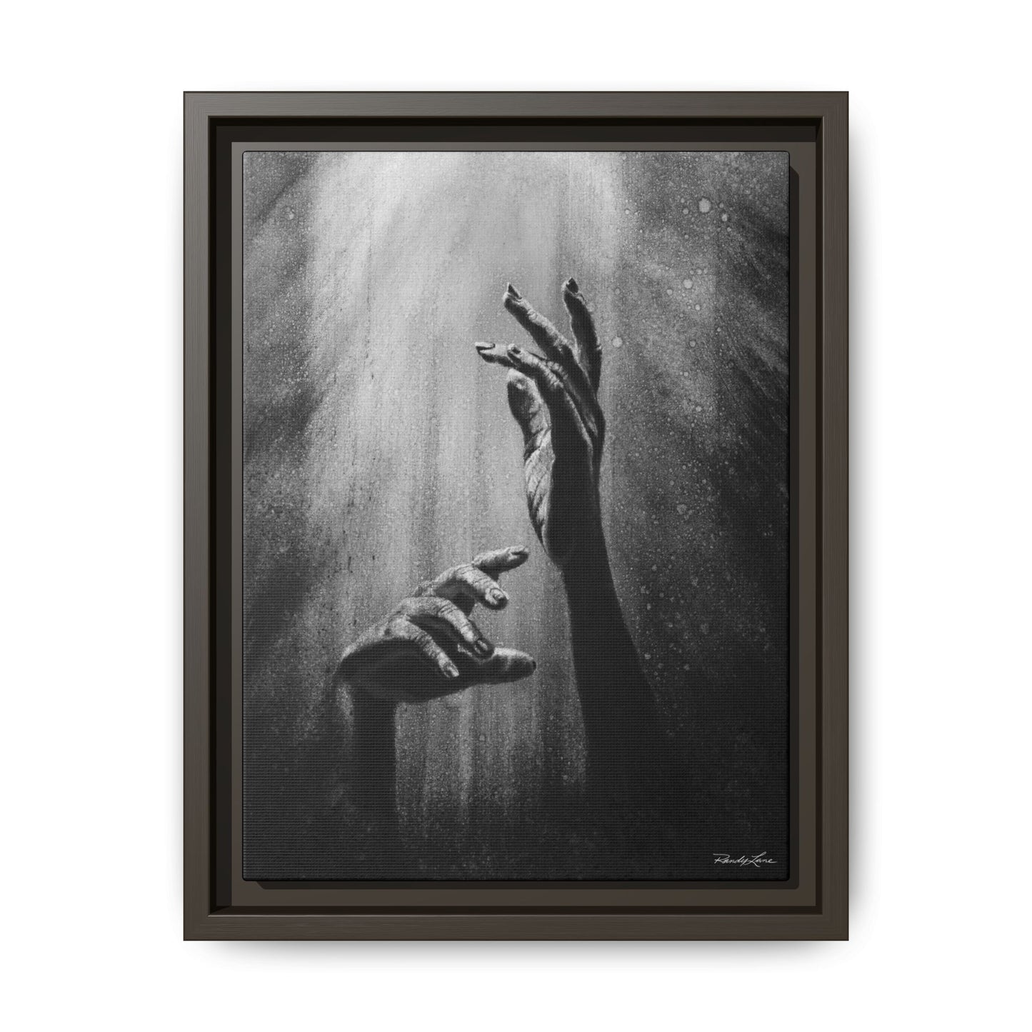 Divine Dance. Framed Stretched Matte Canvas Art Print