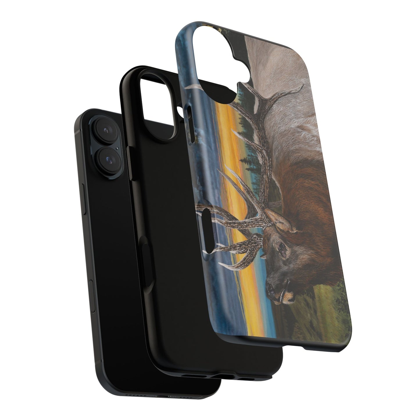 Sunset Serenade, Elk Phone Case