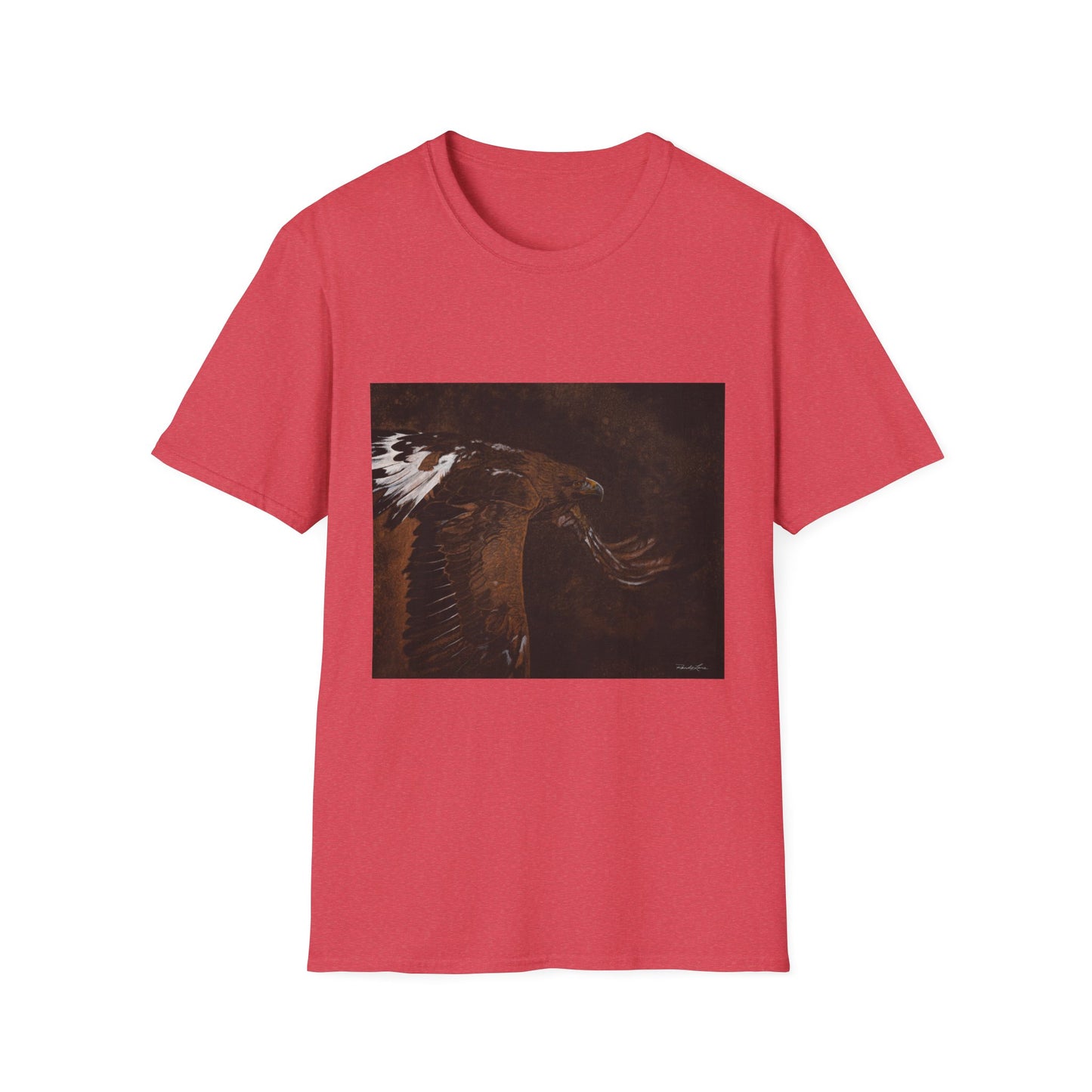 Golden Flight, Golden Eagle Unisex T-Shirt, Softstyle Tee