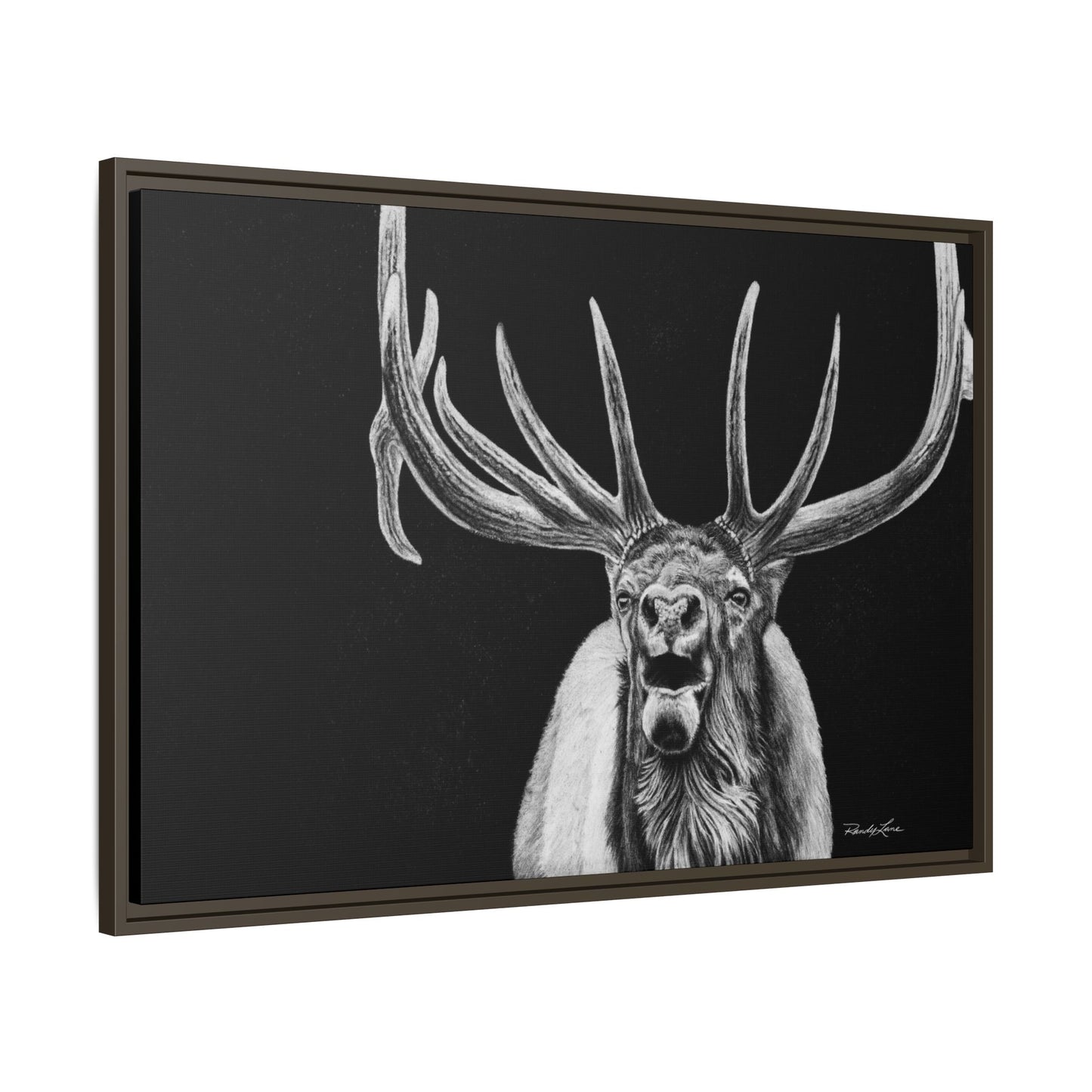 Heavy is the Crown, Elk Matte Canvas Print, Framed (Multi-color)