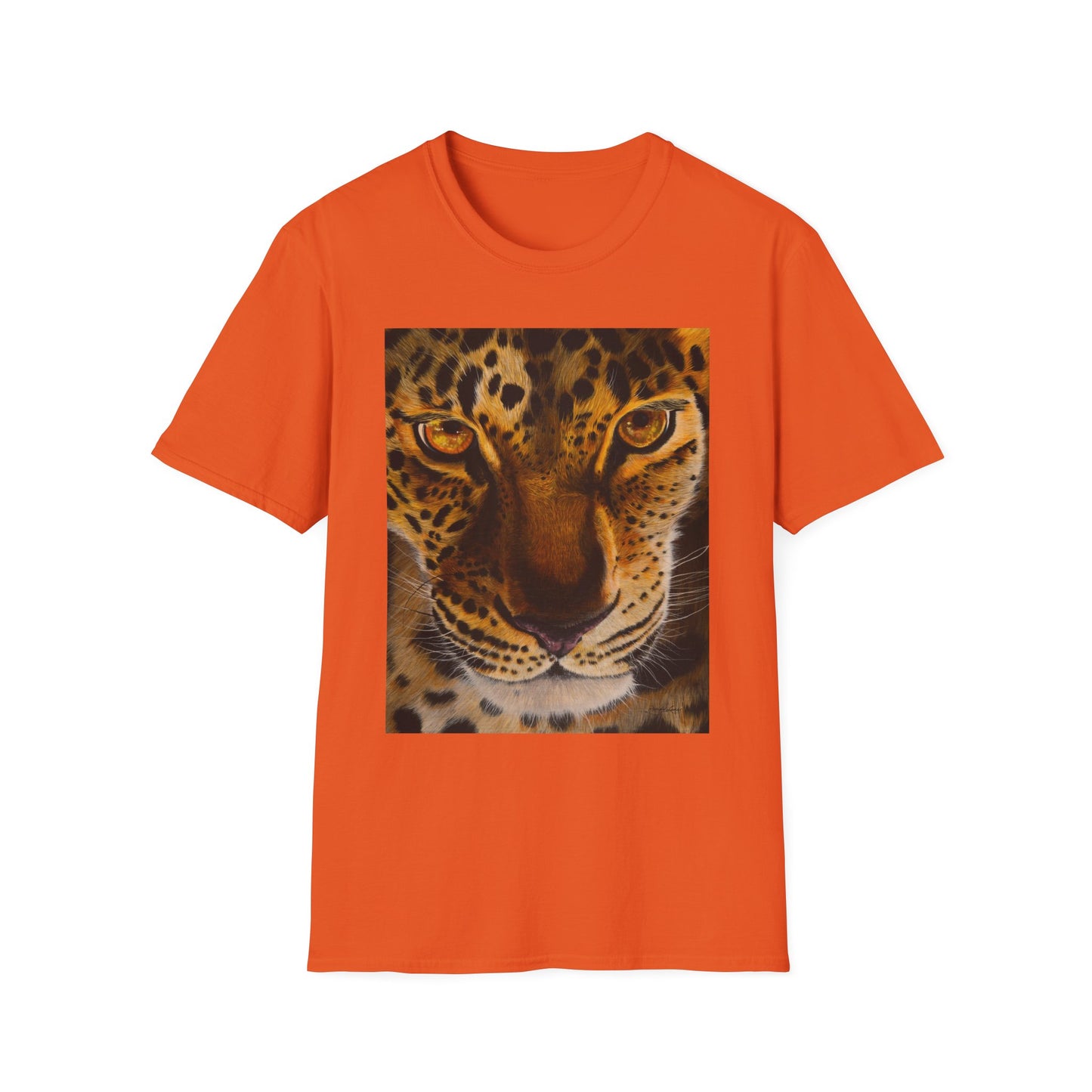 Windows to the Soul, Leopard Print Unisex Softstyle T-Shirt