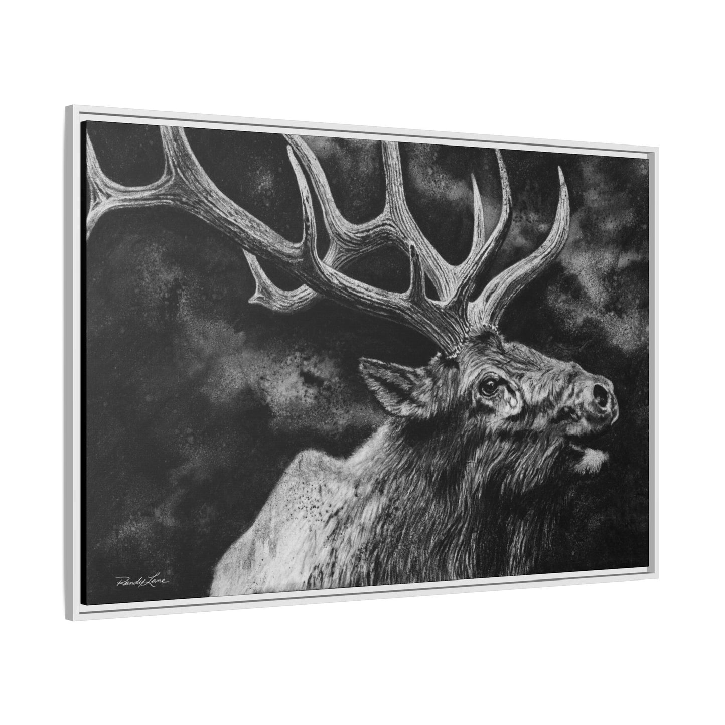 Gladiator, Framed Elk Wall Art,  Matte Canvas