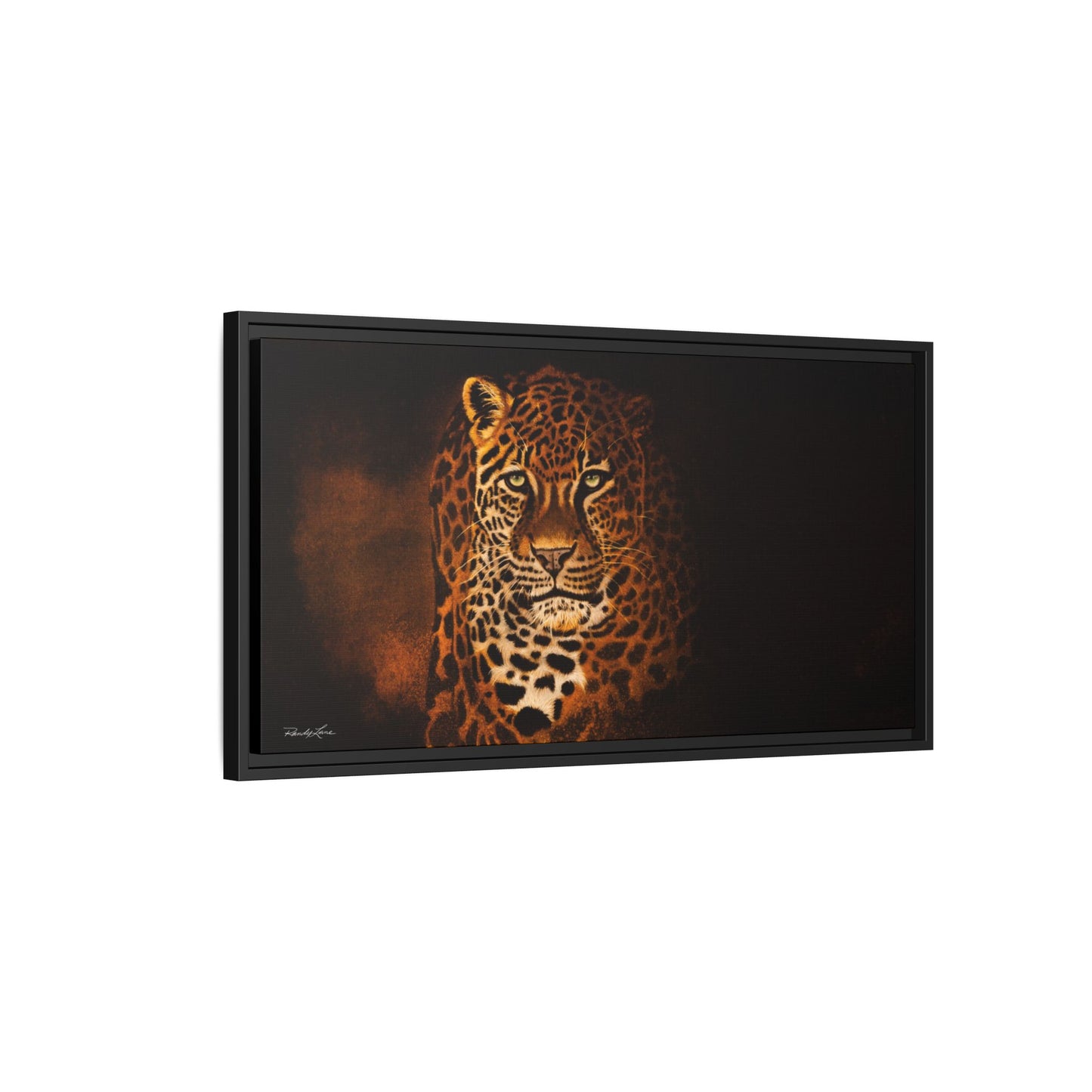 Shadow Hunter, Leopard Framed Canvas Art
