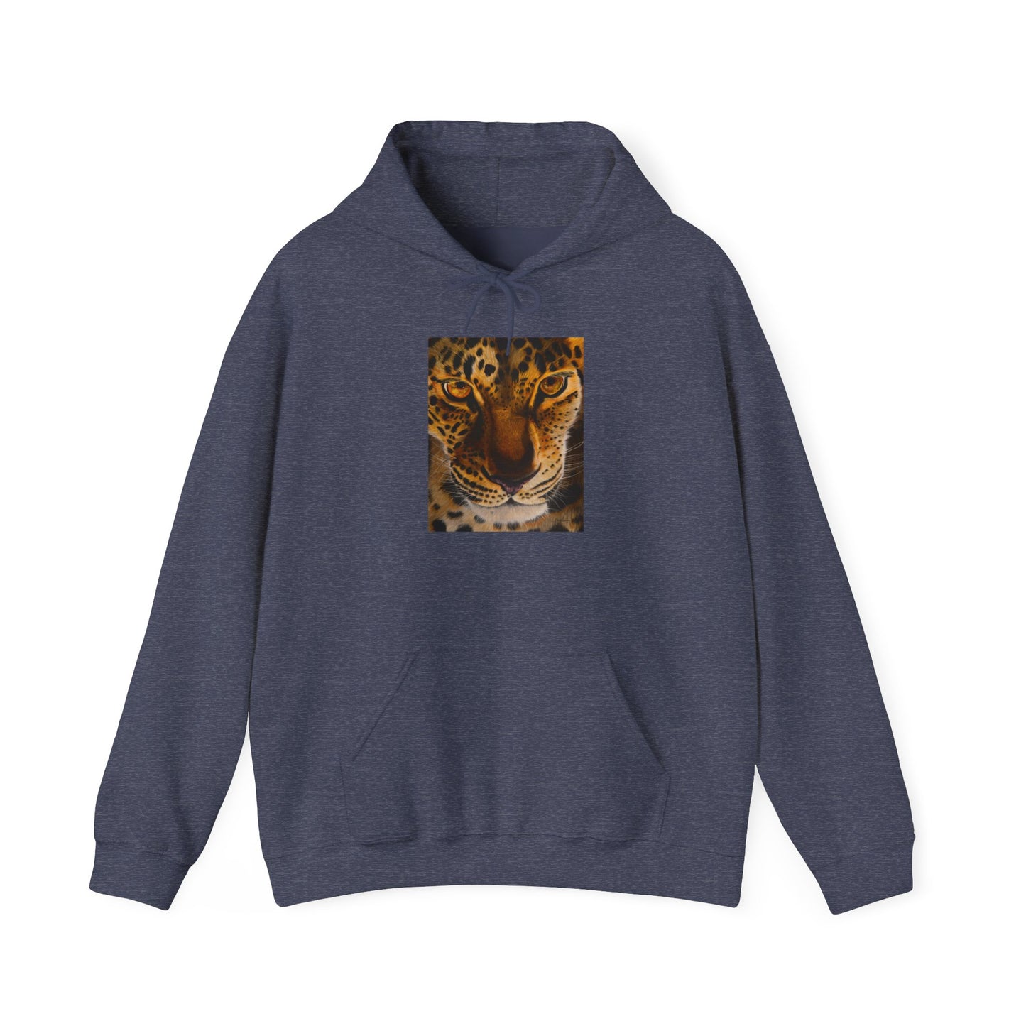 Windows to the Soul, Cozy Unisex Hoodie, Leopard Print Sweatshirt