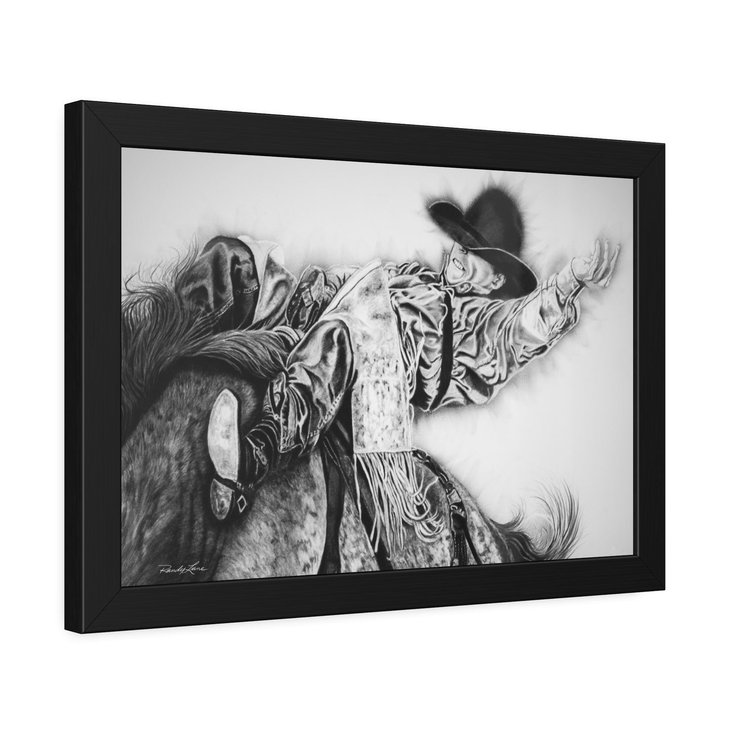 Go Time. Framed Rodeo Art Print