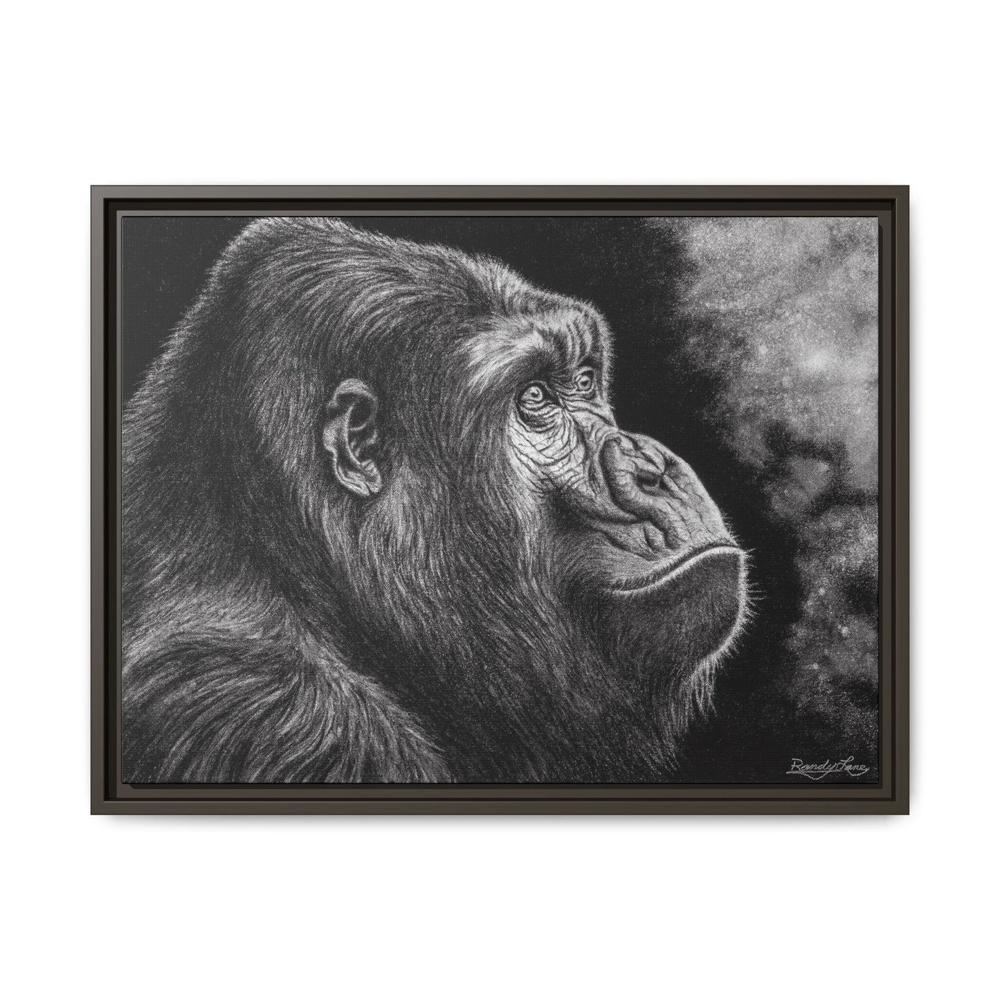 Gorilla, Framed Art Canvas Wall Decor