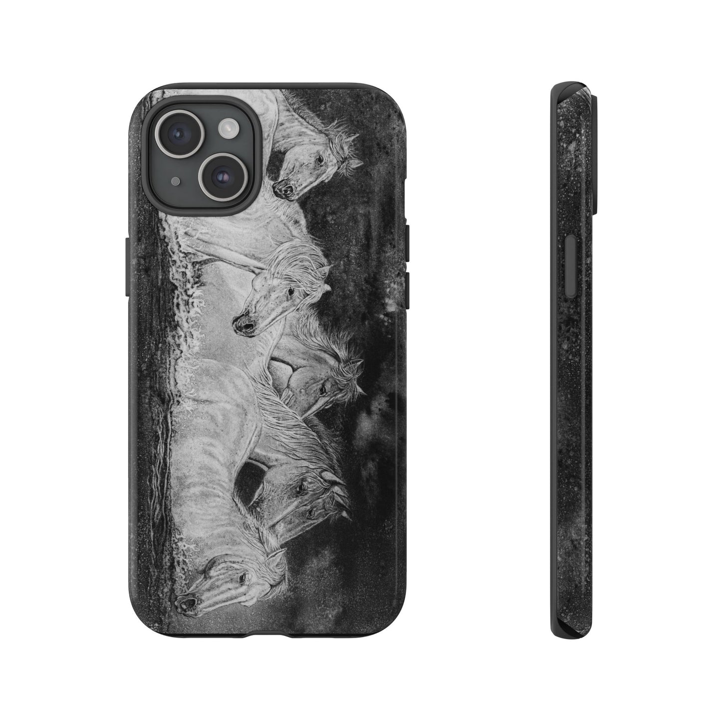 Night Swim, Horse-Themed Phone Case, Stylish Tough Cases