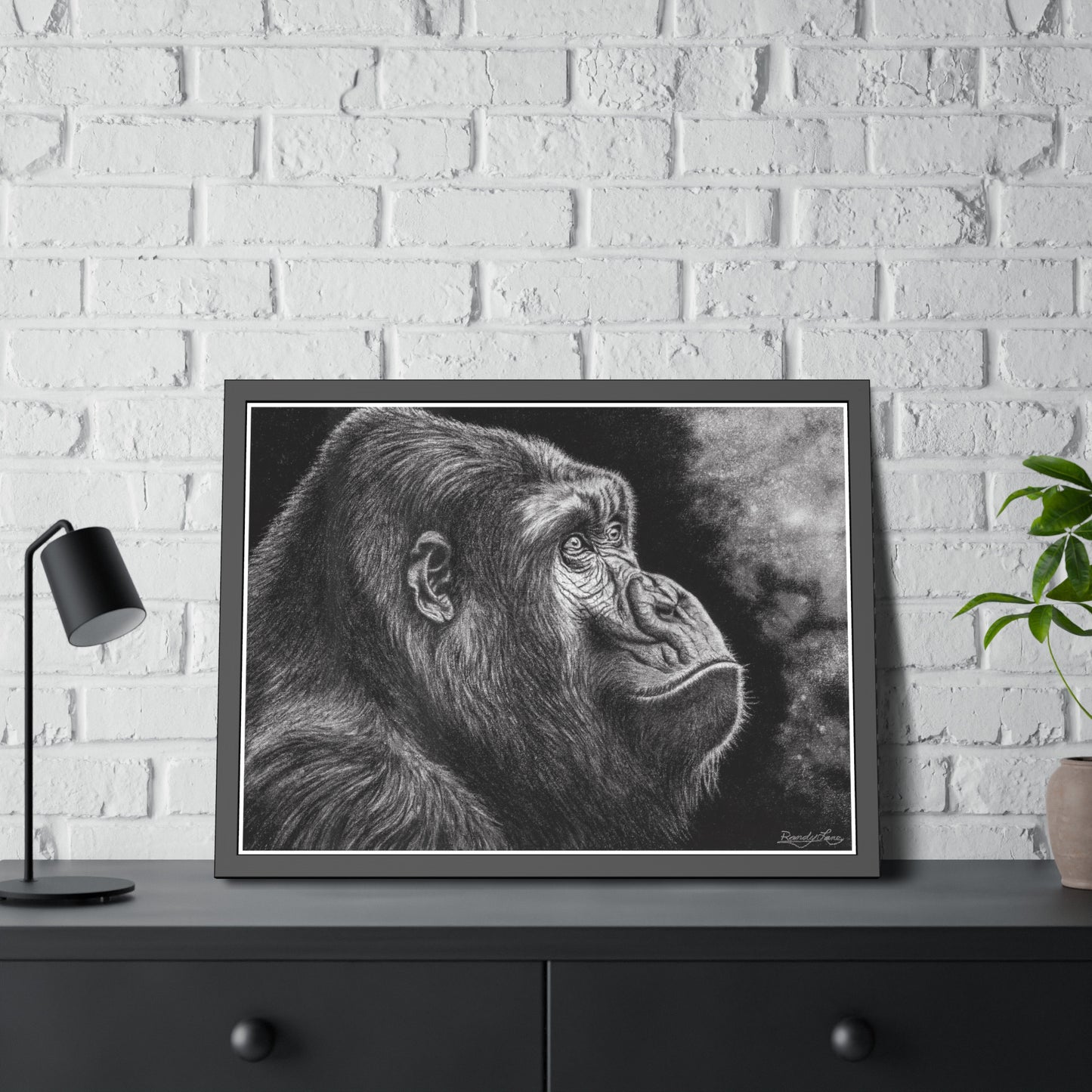 Gorilla, Framed Fine Art Print