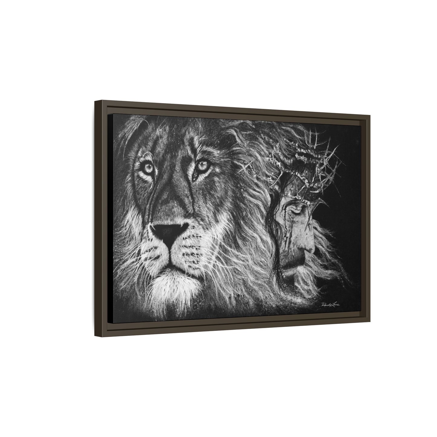 Lion King, Framed Matte Canvas Print