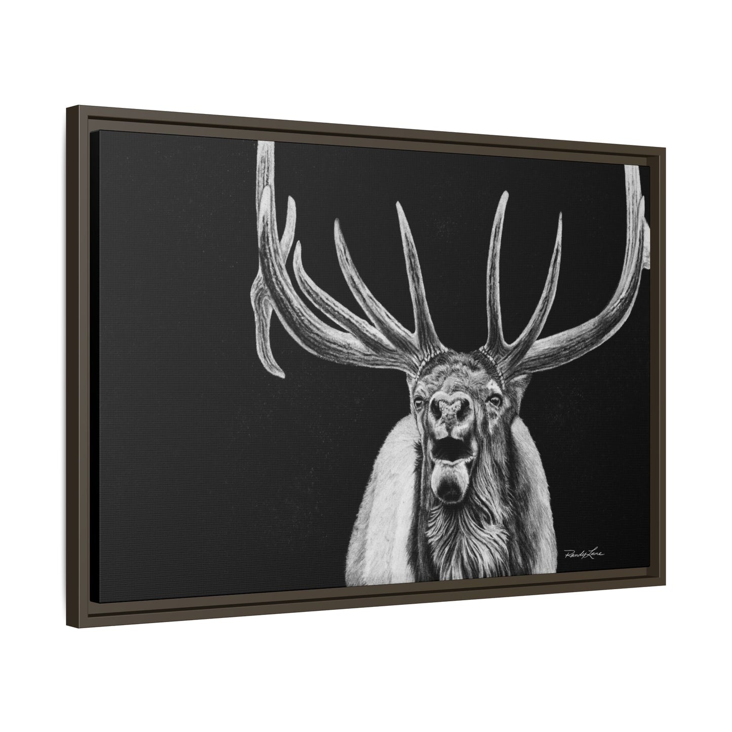Heavy is the Crown, Elk Matte Canvas Print, Framed (Multi-color)