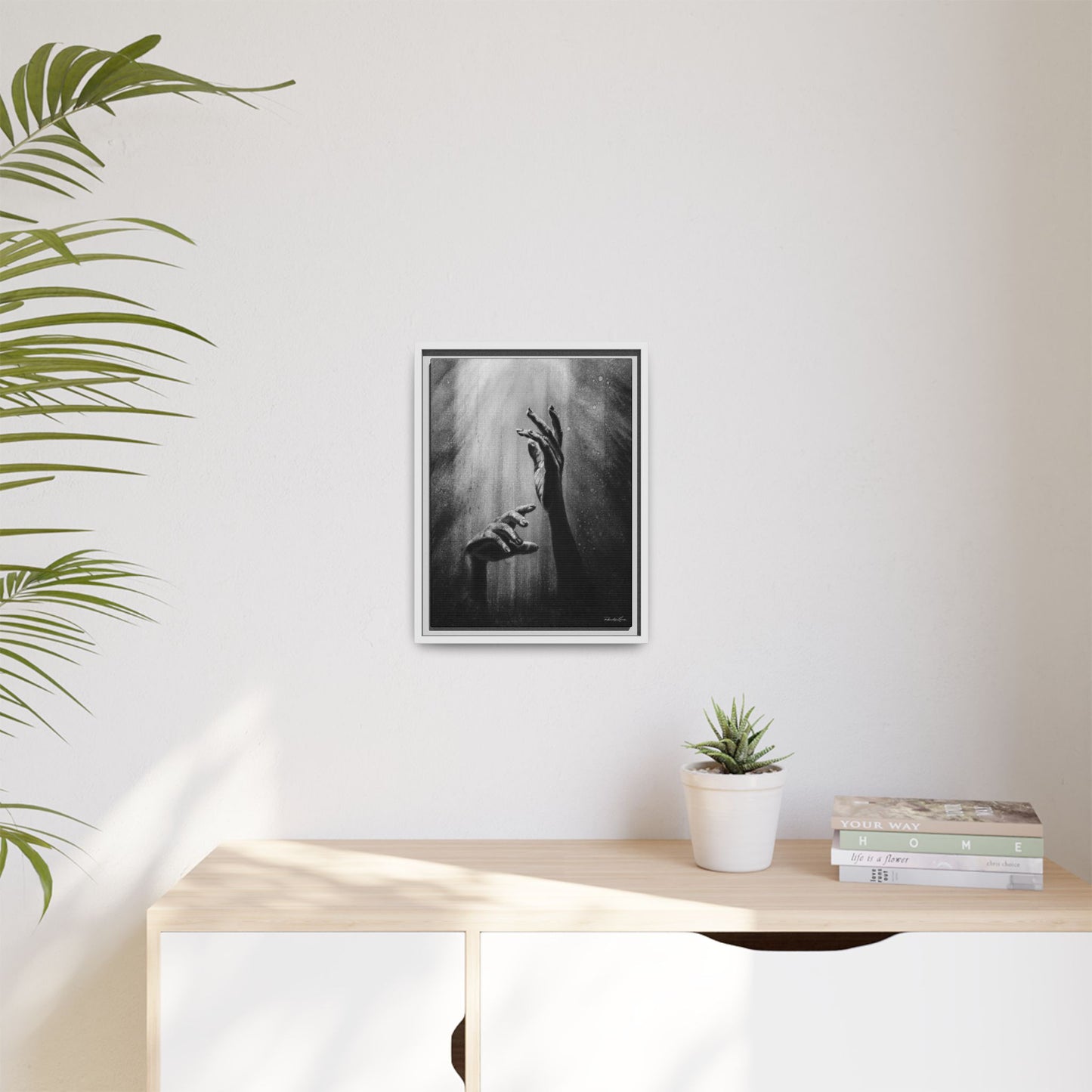 Divine Dance. Framed Stretched Matte Canvas Art Print