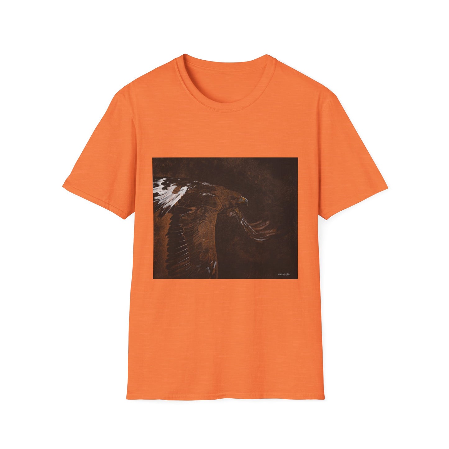 Golden Flight, Golden Eagle Unisex T-Shirt, Softstyle Tee