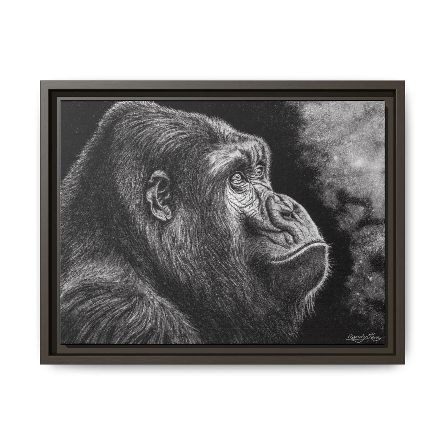 Gorilla, Framed Art Canvas Wall Decor