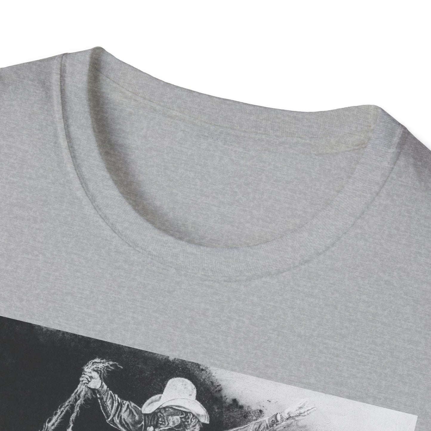 Big Grey, Rodeo Bareback Bronc Painting T-Shirt