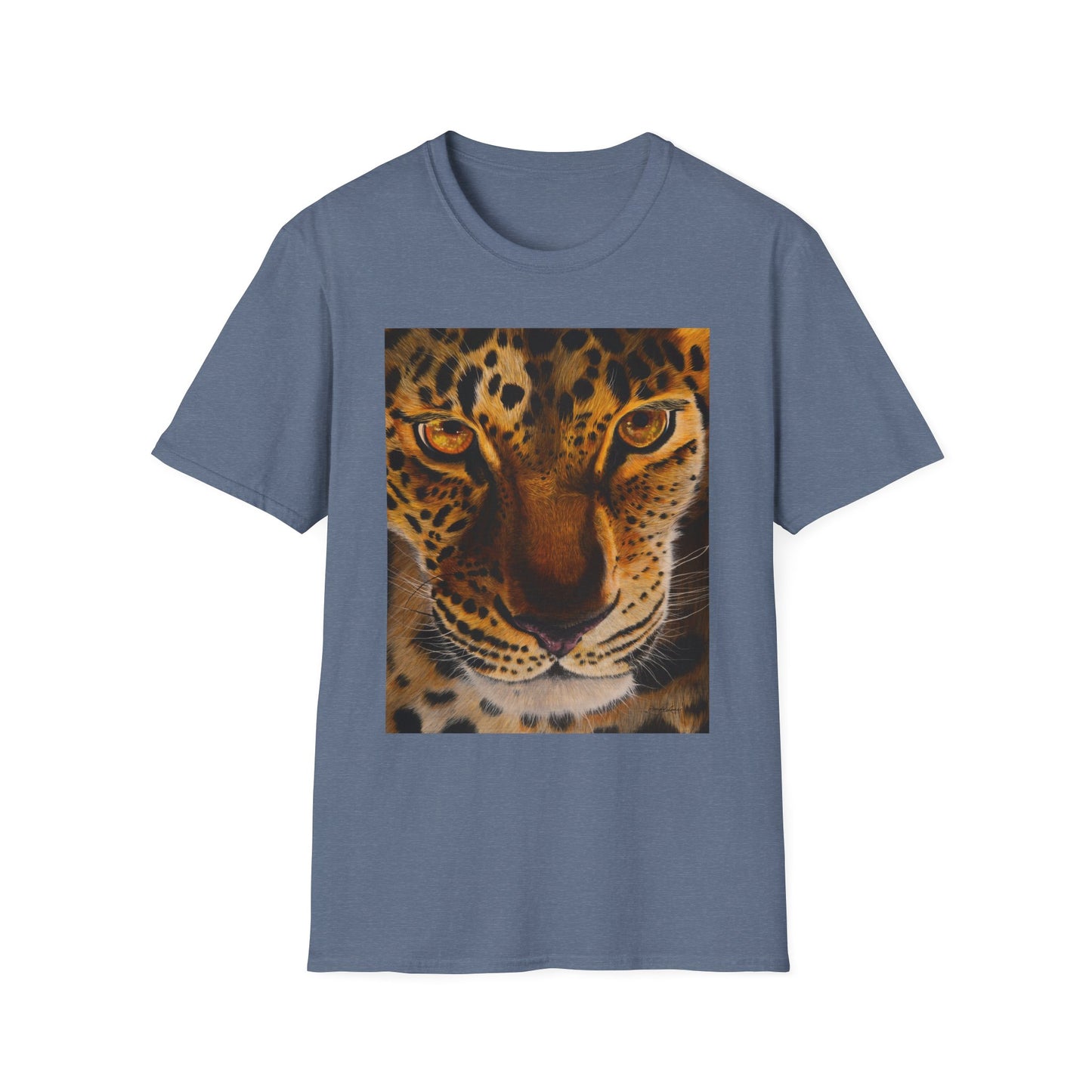 Windows to the Soul, Leopard Print Unisex Softstyle T-Shirt