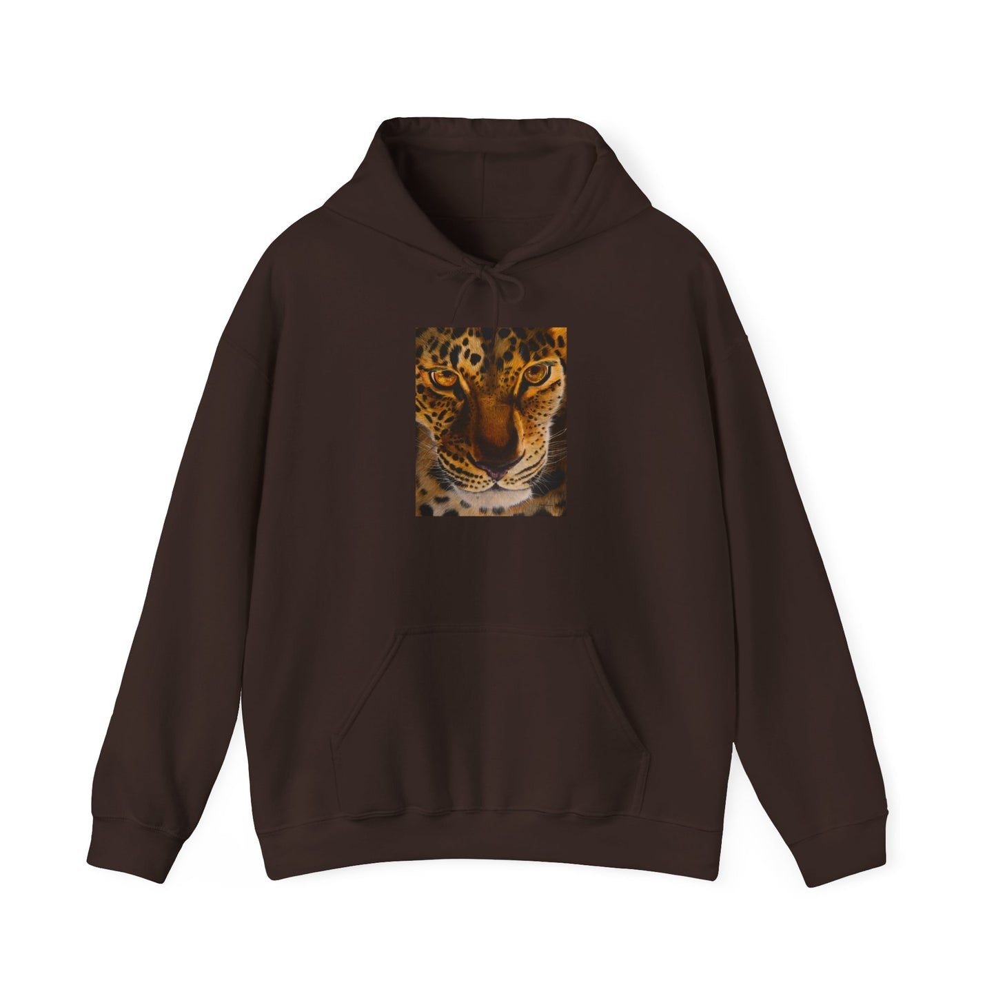 Windows to the Soul, Cozy Unisex Hoodie, Leopard Print Sweatshirt