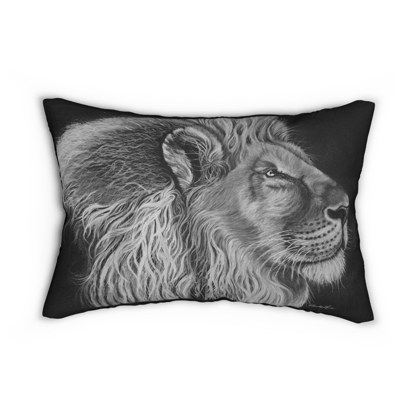King of Cool, Lion-Themed Lumbar Pillow