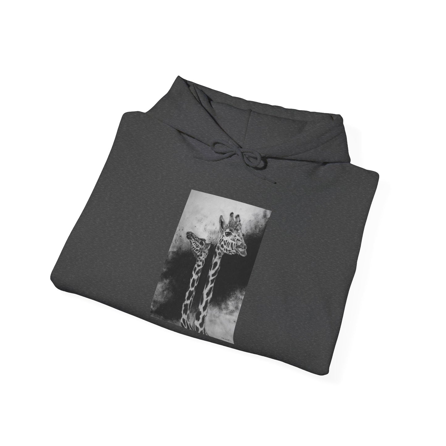 Grace in the Grassland, Giraffe Unisex Heavy Blend™ Hooded Sweatshirt