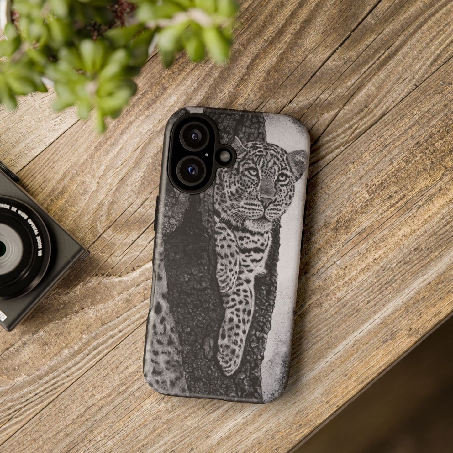 Tree Hugger, Leopard Phone Case