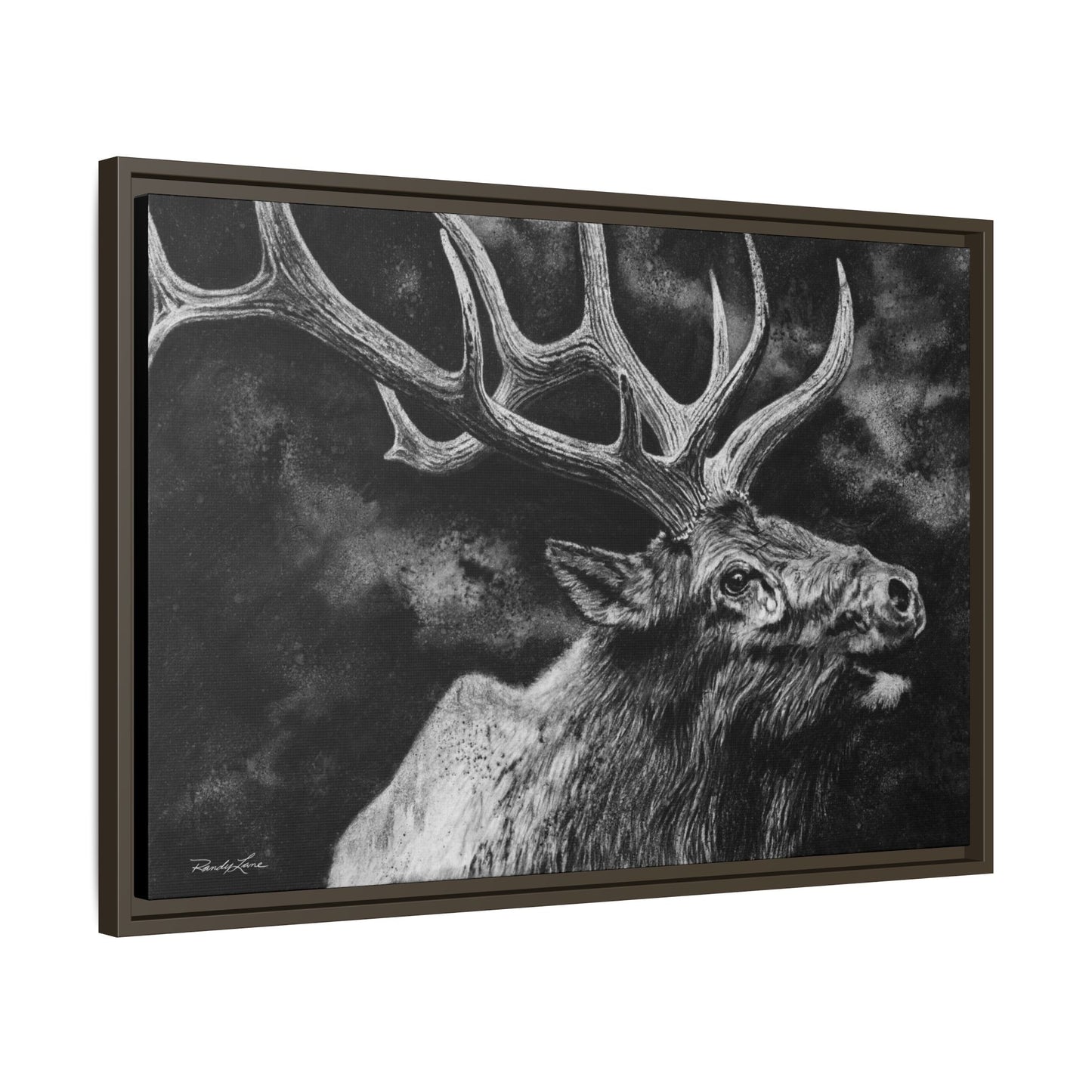 Gladiator, Framed Elk Wall Art,  Matte Canvas
