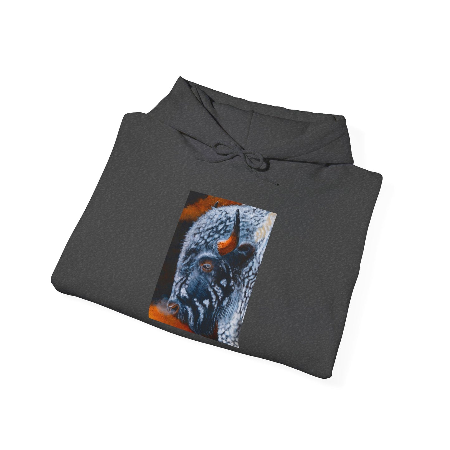 Storm Bison, Unisex Hooded Sweatshirt