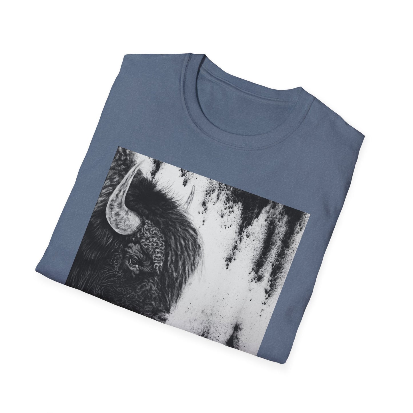 Pride, Bison Graphic Tee, Unisex Softstyle T-Shirt