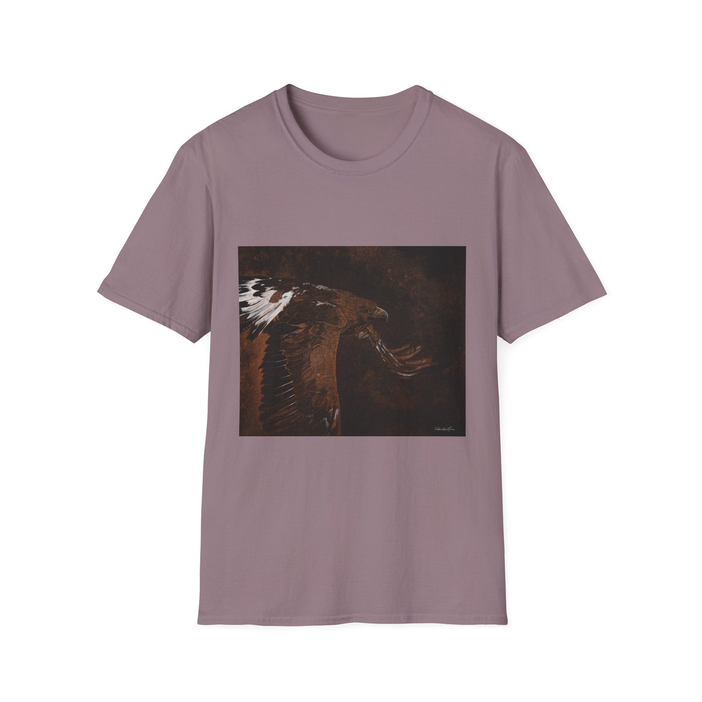 Golden Flight, Golden Eagle Unisex T-Shirt, Softstyle Tee
