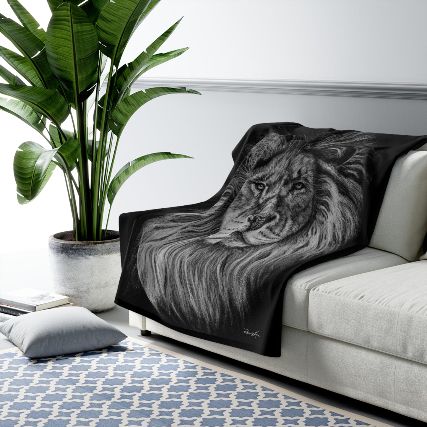The Mane Event, Lion Sherpa Fleece Blanket