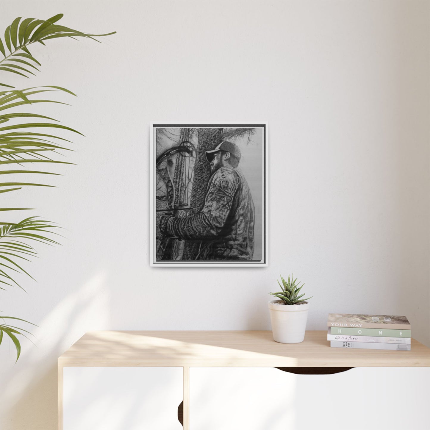 The Grind, Framed Matte Canvas Archery Hunting Art Print